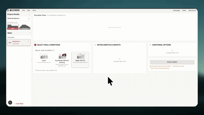 Preview of the AB Estimator tool