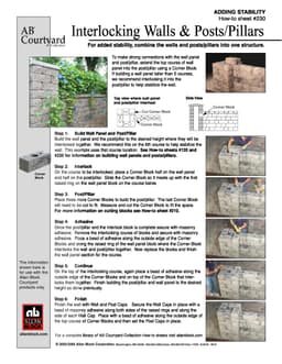 Interlocking Walls and Posts