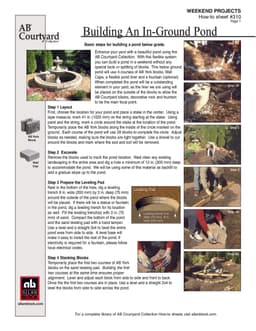 Building an In-Ground Pond