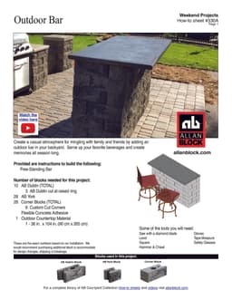 Building an Outdoor Bar - Option 2