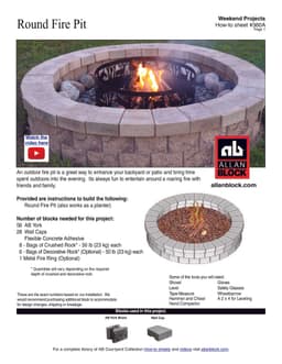 Building a Fire Pit (round)