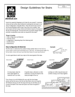 Design Guidelines for Stairs