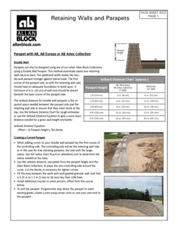 Parapets as a Double Wall Application