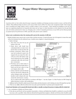 Proper Water Management