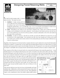 Tiered Retaining Walls and Global Stability