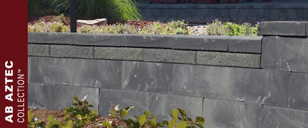 Inspired by History, Built for the Future: Using inspiration from the 500-year-old walls of Cusco, Peru, the AB Aztec Collection brings ancient sophistication to modern retaining walls. Whether you are building a simple raised garden or tackling a major hillside, the AB Aztec Collection will provide just what you need.